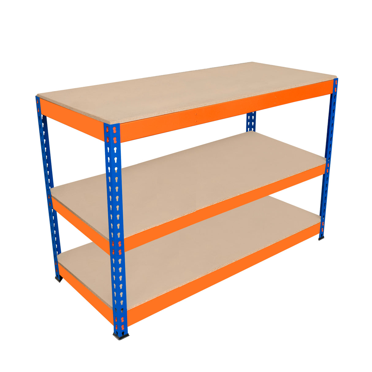 Werkbank met 3 Planken S-Rax - 120 cm x 60 cm x 90 cm