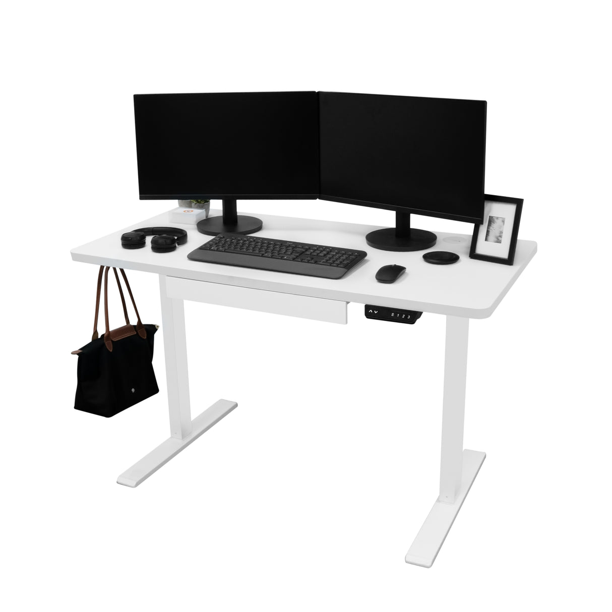 Elektrisch Zit-Sta Bureau met Lade – 120 cm x 60 cm