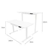 Elektrisch Zit-Sta Bureau met Lade – 140 cm x 60 cm