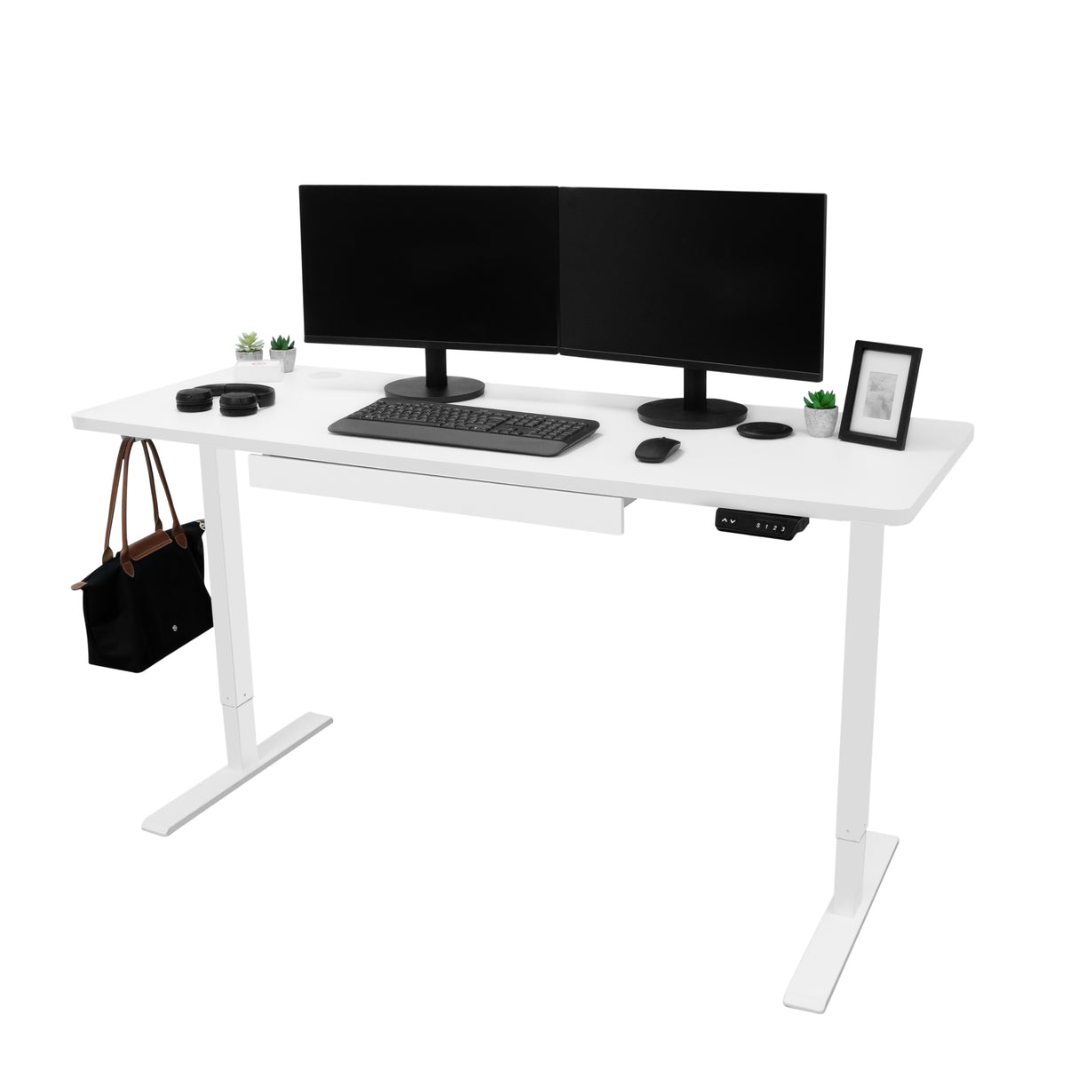 Elektrisch Zit-Sta Bureau met Lade – 160 cm x 60 cm