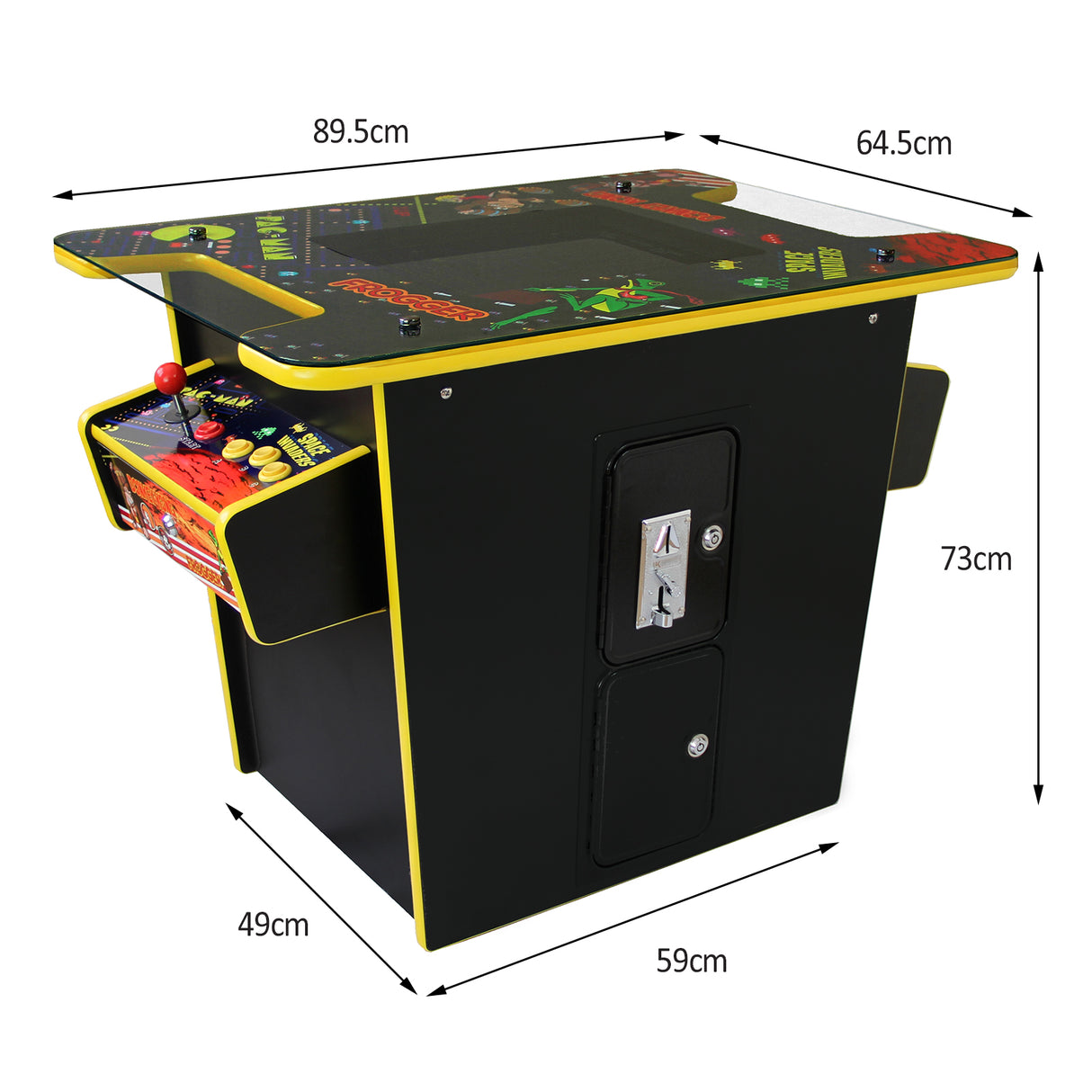 Retro Speelkast Machine - Cocktail Tafel Arcade - 60 spellen