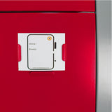 Lockerkast Metaal - Rood Driedeurs - Flatpack