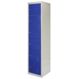 3 x Lockerkast Metaal - Blauw - Zesdeurs - Flatpack