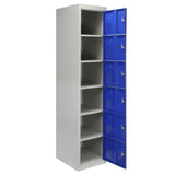 Lockerkast Metaal - Zesdeurs - Blauw - Flatpack