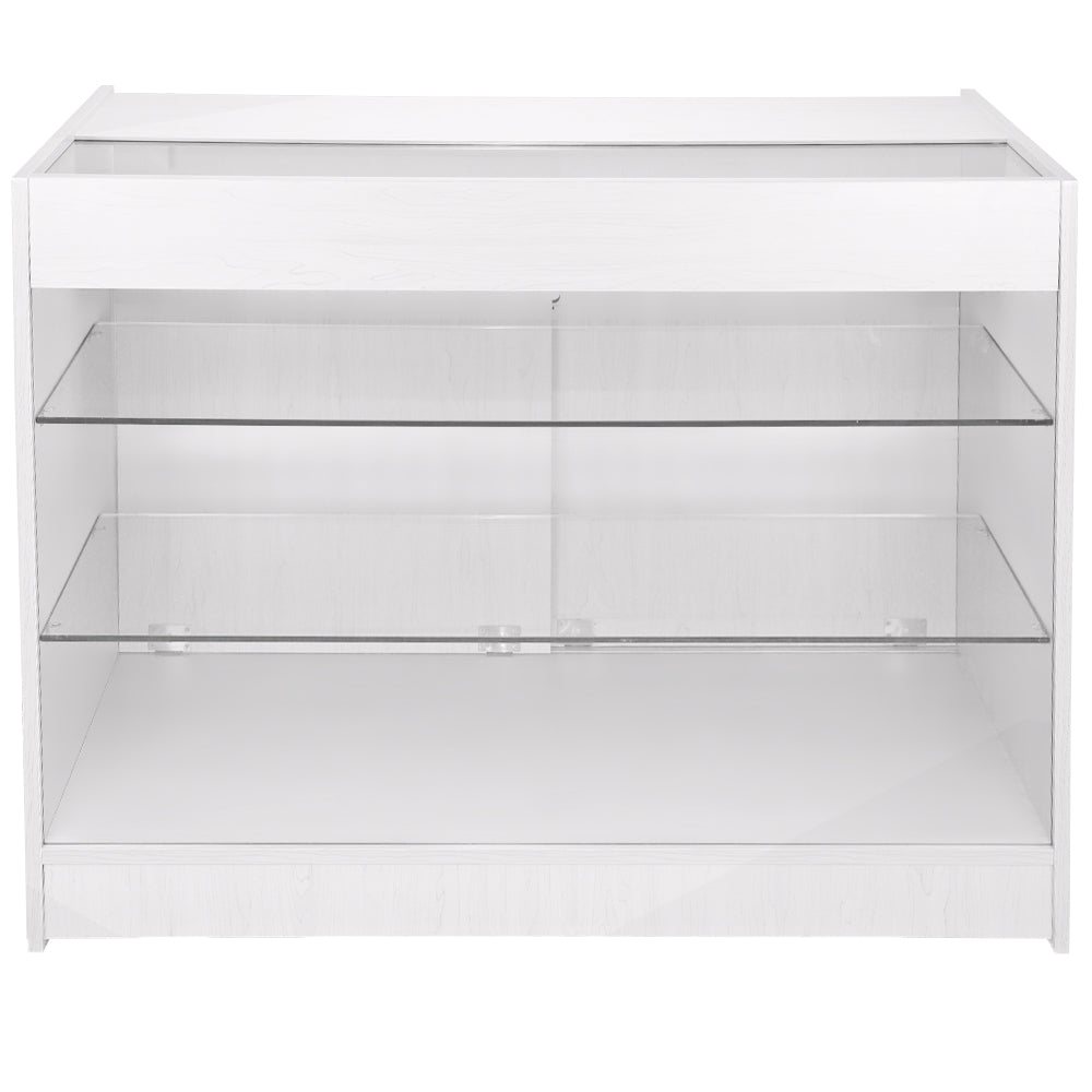 K1200 Glazen Toonbank Vitrine - Wit