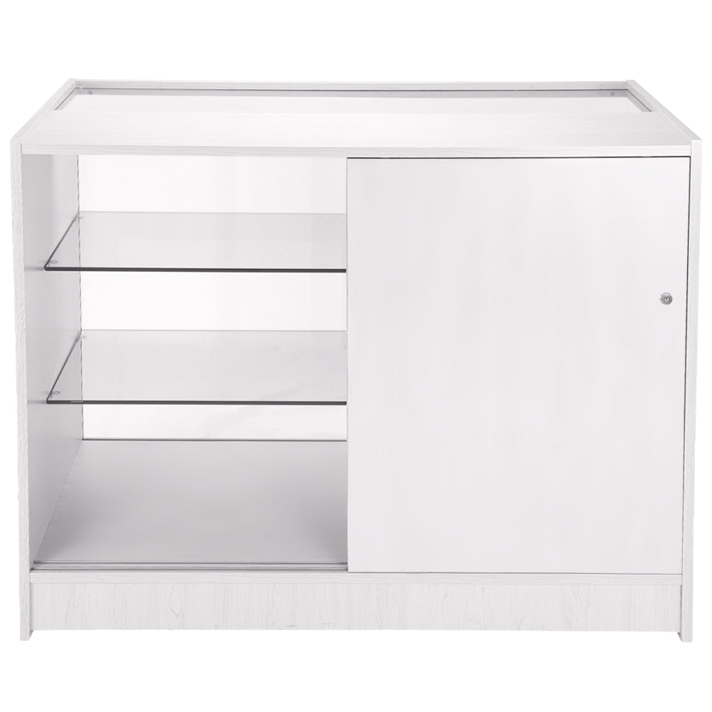 K1200 Glazen Toonbank Vitrine - Wit