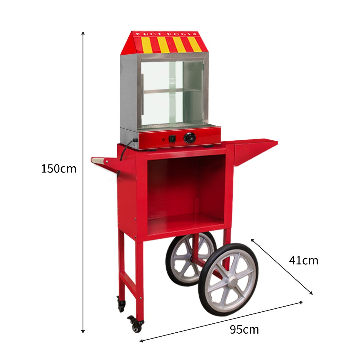 KuKoo Commerciële Hotdog Machine + Kar