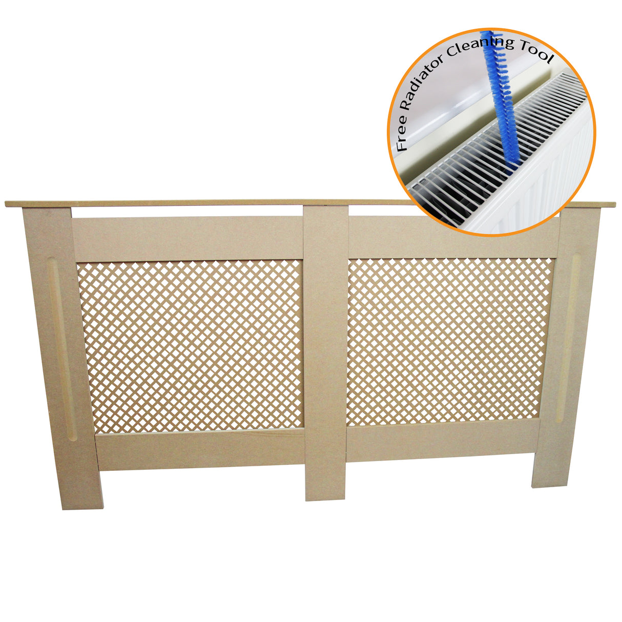 Radiatoromkasting - MDF - Onbewerkt - 1515x188x820mm