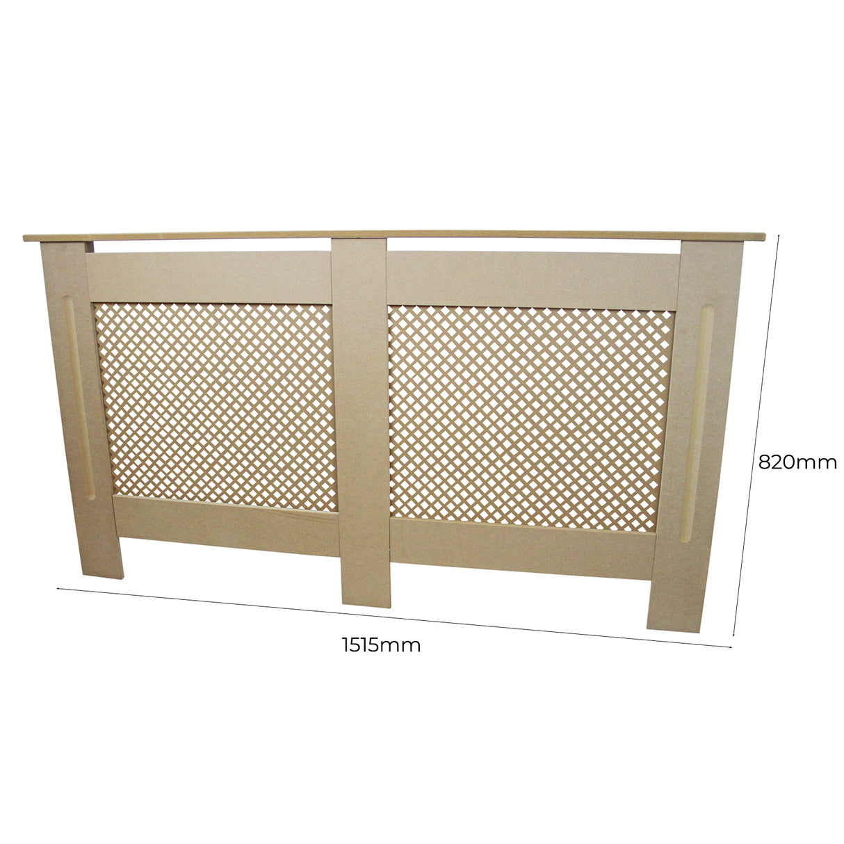 Radiatoromkasting - MDF - Onbewerkt - 1515x188x820mm