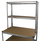 Galwix Stellingkast met werkbank - 100x60x180 cm