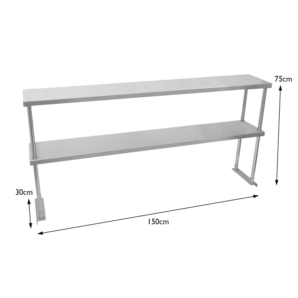 KuKoo - 2 x Bovenschap voor werktafel - 150 cm L