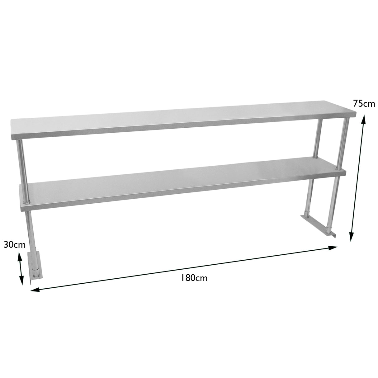 KuKoo - 2 x Bovenschap voor werktafel - 180 cm L