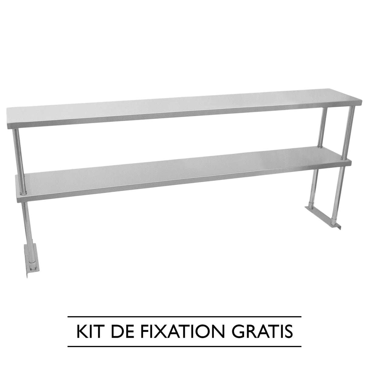 KuKoo - 2 x Bovenschap voor werktafel - 180 cm L