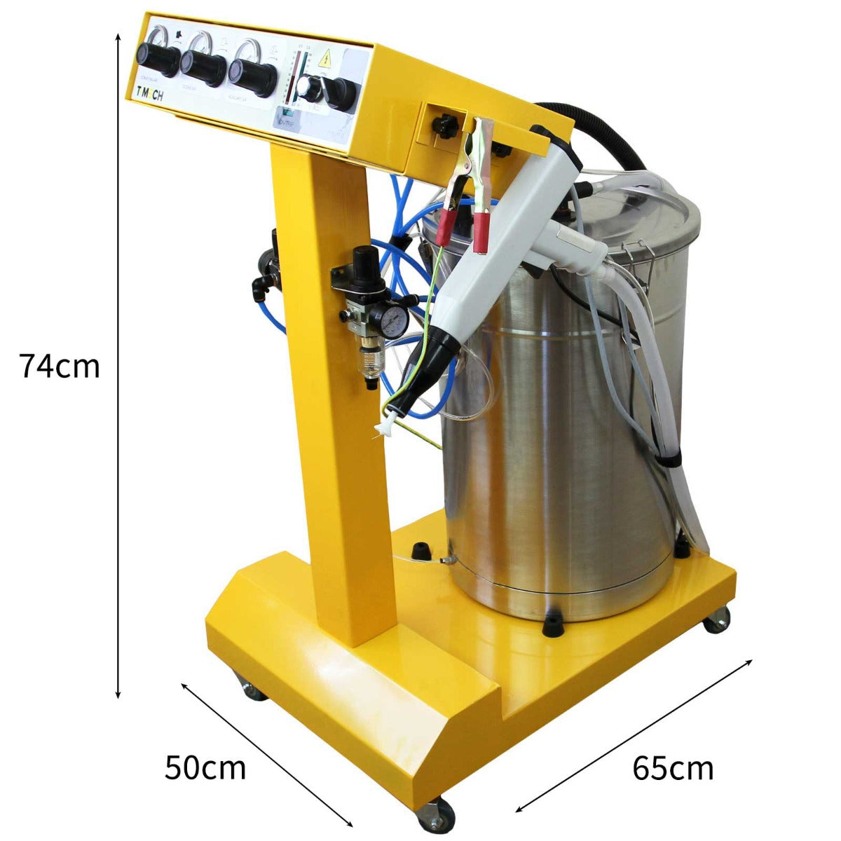 T-Mech Pro - Zandstraalcabine - 220L Capaciteit - Elektrostatische Poedercoating - Inclusief Uithardingsoven