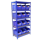 T-RAX Stellingkast - Blauw - 12 Bakken - Monster Racking