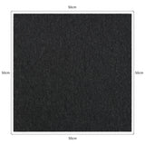 40 x Carpet Tiles Charcoal Black 10m2