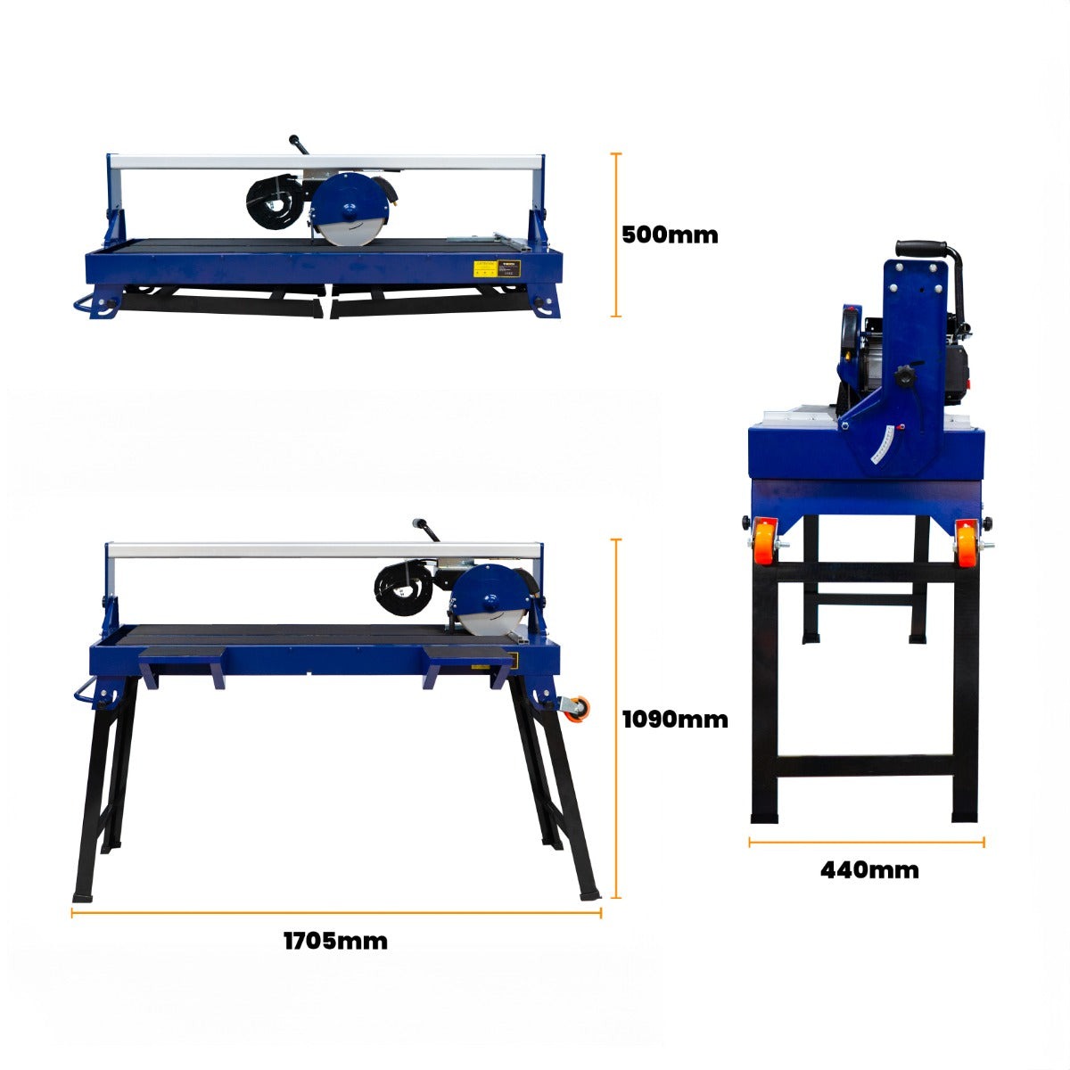 T-Mech Tegelzaag met Tafel – 1200mm / 1400W