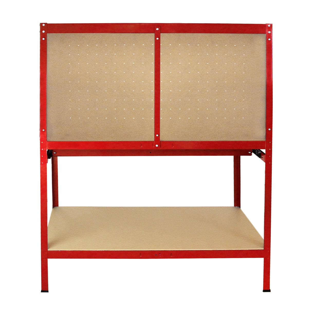 Werkbank met pegboard en lade - Rood