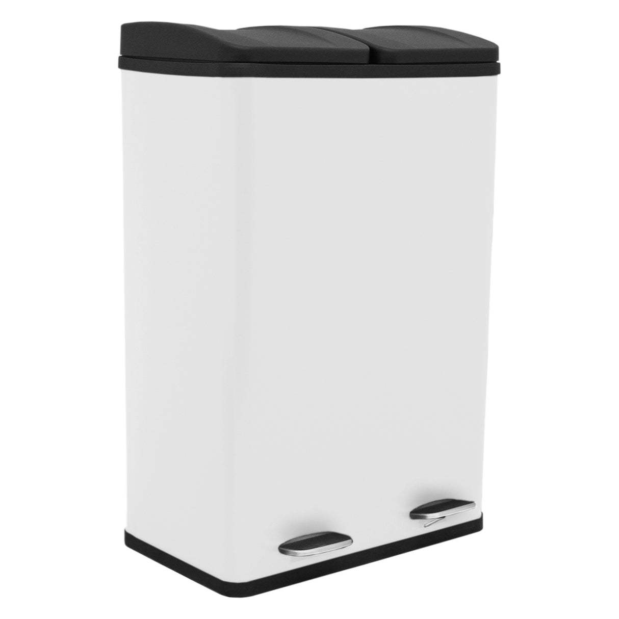 Dubbele Pedaalemmer 60 L - Wit