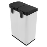 Dubbele Pedaalemmer 60 L - Wit