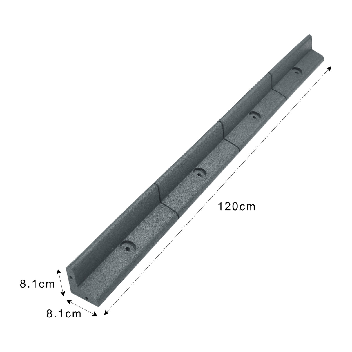 Flexibele Borderrand - Grijs - Set: 40 x 1.2 meter