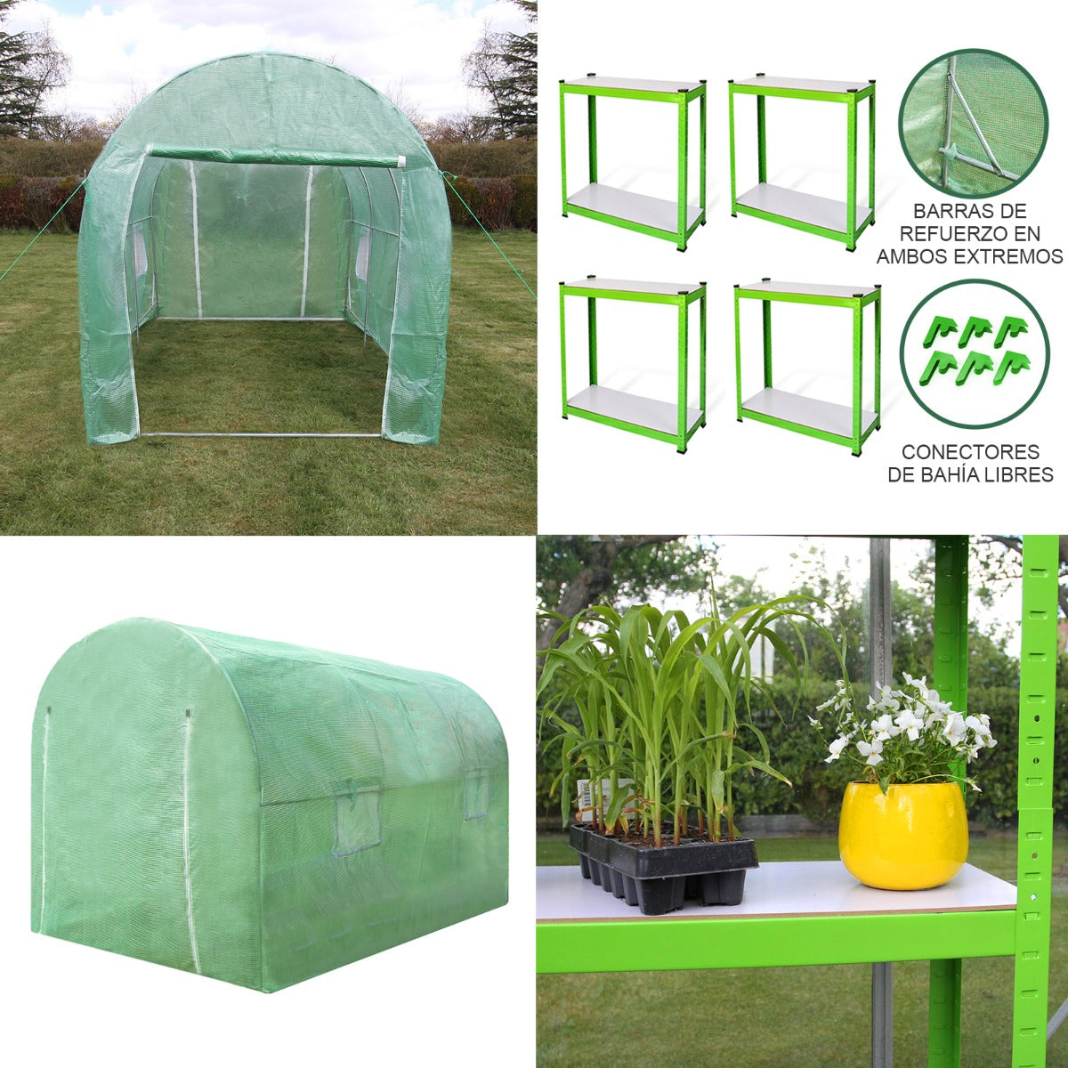 Polytunnel 25mm 3m x 2m with Racking