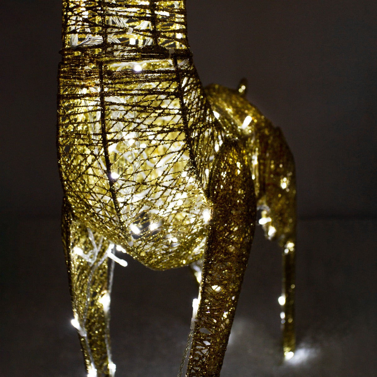 Verlicht Kerstfiguur: Rendier - Goud