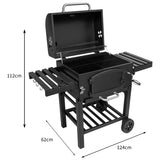 BBQ Grill Rookoven - XL - Zwart