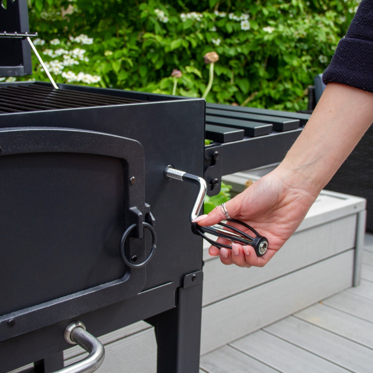 BBQ Grill Rookoven - XL - Zwart