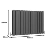 Design Radiator - Antraciet - 600 mm x 910 mm