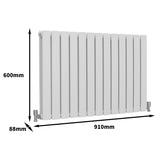 Design Radiator - Wit - 600 mm x 910 mm