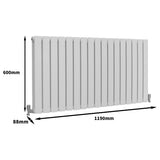 Design Radiator - Wit - 600 mm x 1190 mm