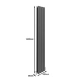 Design Radiator - Antraciet - 1600 mm x 280 mm