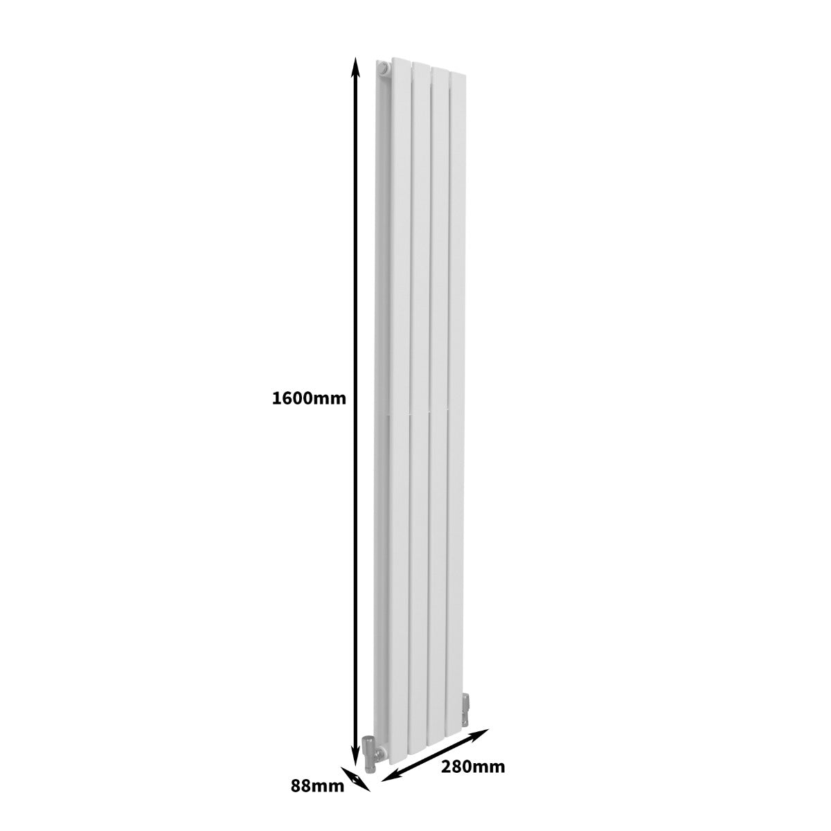 Design Radiator - Wit - 1600 mm x 280 mm