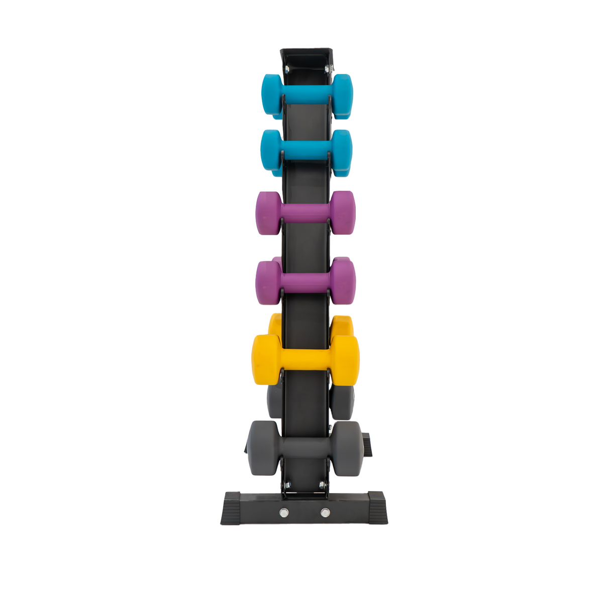 Neopreen Dumbbell Set met Rack