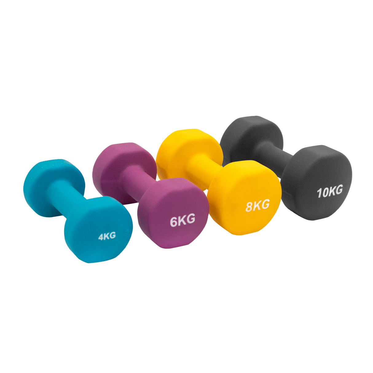 Neopreen Dumbbell Set met Rack