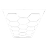 Hexagon LED-Verlichting en Geventileerde Garagevloer Tegels met Randen - 60 Zwarte & 60 Grijze Tegels