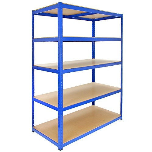 Monster Racking T-Rax Sterke Opbergrekken, Blauw, 120cm B, 60cm D, Set van 3