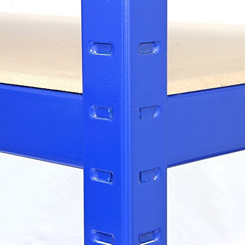 Monster Racking T-Rax Sterke Opbergrekken, Blauw, 120cm B, 60cm D, Set van 3