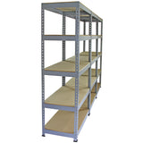 Q-rax Stellingkast - 90x50x182 cm - Grijs