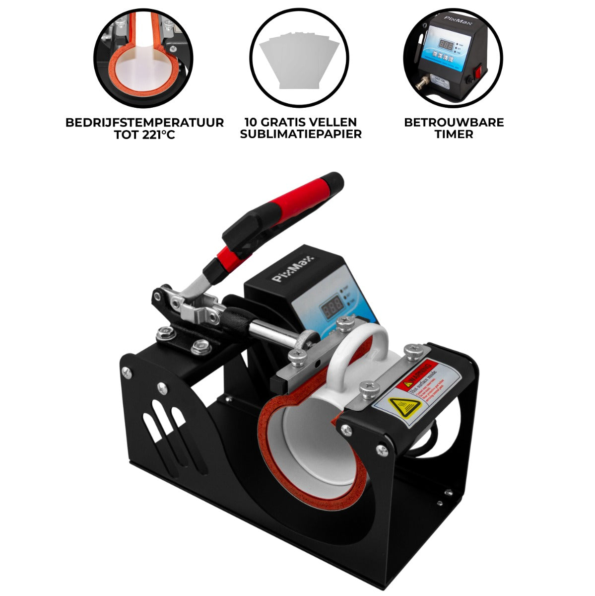 PixMax Sublimatie Mok Pers Machine