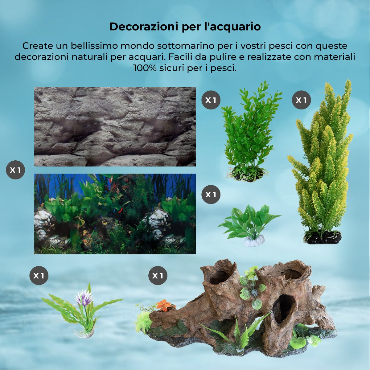 Aquarium 300 L Zwart + Meubel - Starterset - naturel grind