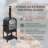 KuKoo Pizza oven - buiten + Pizzaschep