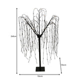 Wilgenboom LED kerstverlichting - Wit - 240 m hoog - 800 warme lichtjes