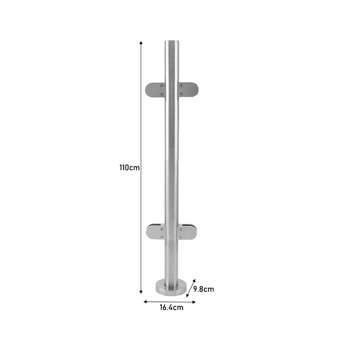 MonsterShop 110cm tussenbaluster- Roestvrij staal